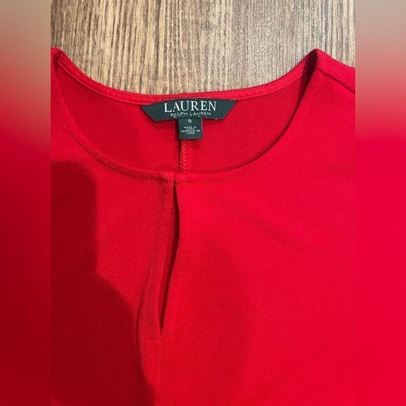 Ralph Lauren Classy Tunic in Deep Red Size Small - Picture 10 of 10